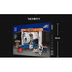 PANTASY 85006 non  CỬA HÀNG SỬA CHỮA ĐỘNG CƠ MÁY BAY bộ đồ chơi xếp lắp ráp ghép mô hình  AIRCRAFT ENGINE WORKSHOP Kỹ Thuật Công Nghệ Cao Mô Hình Phương Tiện 2000 khối