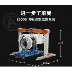 PANTASY 85006 non  CỬA HÀNG SỬA CHỮA ĐỘNG CƠ MÁY BAY bộ đồ chơi xếp lắp ráp ghép mô hình  AIRCRAFT ENGINE WORKSHOP Kỹ Thuật Công Nghệ Cao Mô Hình Phương Tiện 2000 khối