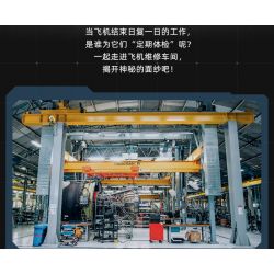 PANTASY 85006 non  CỬA HÀNG SỬA CHỮA ĐỘNG CƠ MÁY BAY bộ đồ chơi xếp lắp ráp ghép mô hình  AIRCRAFT ENGINE WORKSHOP Kỹ Thuật Công Nghệ Cao Mô Hình Phương Tiện 2000 khối