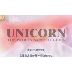 GEKKOSHA 804219 non  KỲ LÂN HOA GIẤC MƠ NGÔI SAO HÌNH QUẠT MÀU TÍM bộ đồ chơi xếp lắp ráp ghép mô hình Arts & Crafts UNICORN 1360 khối