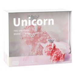 GEKKOSHA 804218 non  HOA KỲ LÂN MÀU HỒNG HUYỀN ẢO CHẢY YING bộ đồ chơi xếp lắp ráp ghép mô hình Arts & Crafts UNICORN 1363 khối