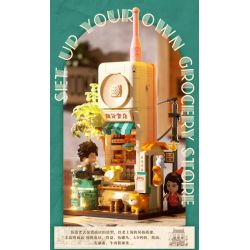 GEKKOSHA 801014 non  NHẶT LẠI KÝ ỨC RETRO BIG BROTHER bộ đồ chơi xếp lắp ráp ghép mô hình TIME MEMORY RETRO CELL PHONE