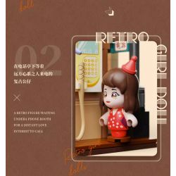 GEKKOSHA 801014 non  NHẶT LẠI KÝ ỨC RETRO BIG BROTHER bộ đồ chơi xếp lắp ráp ghép mô hình TIME MEMORY RETRO CELL PHONE