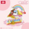 LOZ 8808 non  SWEETIEISM BÁNH TẦNG CẦU VỒNG bộ đồ chơi xếp lắp ráp ghép mô hình SWEETHEART DOCTRINE 230 khối