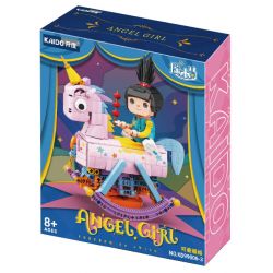KAIDO KD99006-3 99006-3 non  NGỰA BẬP BÊNH ALICE bộ đồ chơi xếp lắp ráp ghép mô hình ANGEL GIRL 559 khối