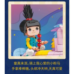 KAIDO KD99006-3 99006-3 non  NGỰA BẬP BÊNH ALICE bộ đồ chơi xếp lắp ráp ghép mô hình ANGEL GIRL 559 khối