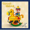 KAIDO KD99006-2 99006-2 non  ROCKING HORSE CHÚ HỀ NGHỊCH NGỢM bộ đồ chơi xếp lắp ráp ghép mô hình CLOWN 590 khối