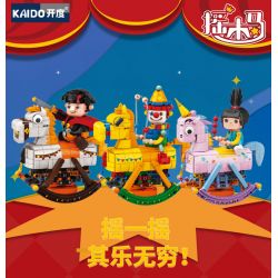 KAIDO KD99006-2 99006-2 non  ROCKING HORSE CHÚ HỀ NGHỊCH NGỢM bộ đồ chơi xếp lắp ráp ghép mô hình CLOWN 590 khối