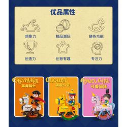 KAIDO KD99006-2 99006-2 non  ROCKING HORSE CHÚ HỀ NGHỊCH NGỢM bộ đồ chơi xếp lắp ráp ghép mô hình CLOWN 590 khối