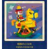 KAIDO KD99006-2 99006-2 non  ROCKING HORSE CHÚ HỀ NGHỊCH NGỢM bộ đồ chơi xếp lắp ráp ghép mô hình CLOWN 590 khối
