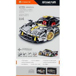 IM.MASTER QIHUI 9814 non  BẬC THẦY TÍCH LŨY PAGANI FENGSHEN tỷ lệ 1:14 bộ đồ chơi xếp lắp ráp ghép mô hình  Kỹ Thuật Công Nghệ Cao Mô Hình Phương Tiện 1484 khối