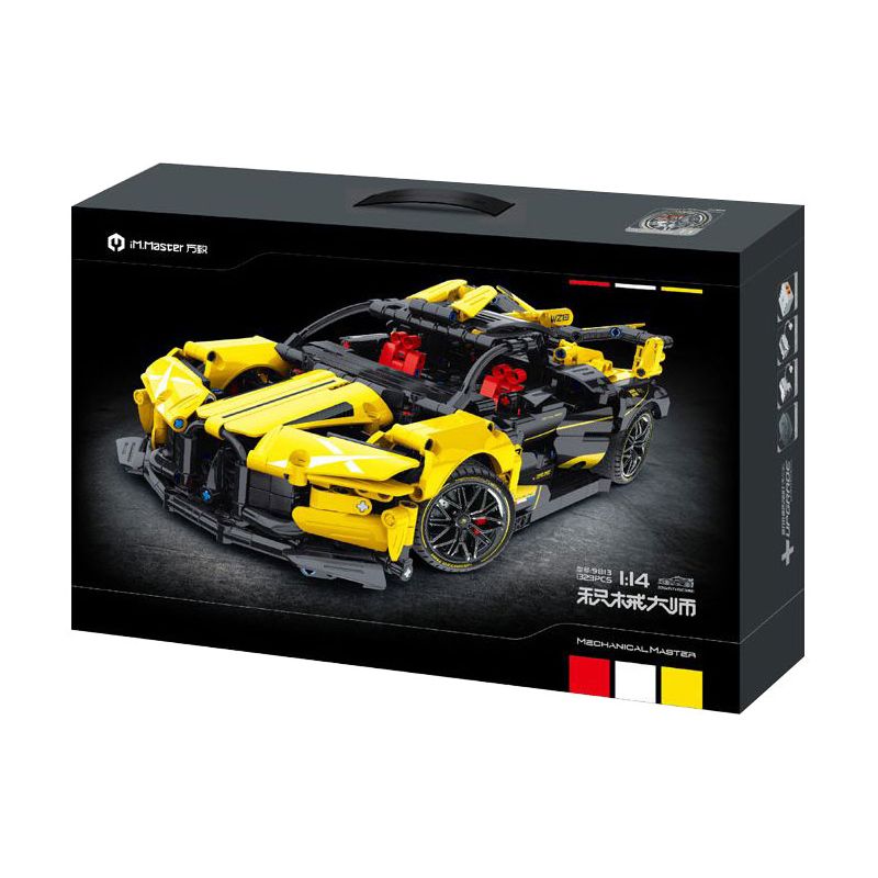 IM.MASTER QIHUI 9813 non  BẬC THẦY TÍCH LŨY BUGATTI VEYRON tỷ lệ 1:14 bộ đồ chơi xếp lắp ráp ghép mô hình  Kỹ Thuật Công Nghệ Cao Mô Hình Phương Tiện 1323 khối