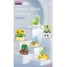 BALODY 21179 non  CHUYỆN GIỮA HOA 12 PHONG CÁCH bộ đồ chơi xếp lắp ráp ghép mô hình Creator POTTED FLOWER Sáng Tạo 1666 khối