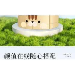 BALODY 21179 non  CHUYỆN GIỮA HOA 12 PHONG CÁCH bộ đồ chơi xếp lắp ráp ghép mô hình Creator POTTED FLOWER Sáng Tạo 1666 khối