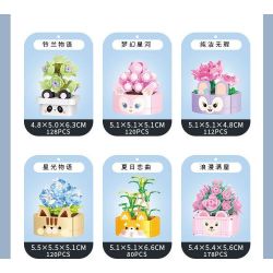 BALODY 21179 non  CHUYỆN GIỮA HOA 12 PHONG CÁCH bộ đồ chơi xếp lắp ráp ghép mô hình Creator POTTED FLOWER Sáng Tạo 1666 khối