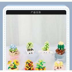 BALODY 21179 non  CHUYỆN GIỮA HOA 12 PHONG CÁCH bộ đồ chơi xếp lắp ráp ghép mô hình Creator POTTED FLOWER Sáng Tạo 1666 khối
