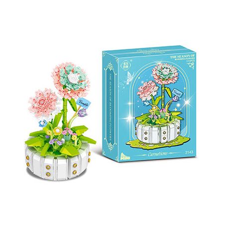 WEILE CHUANGXIANG 2143 non  HOA CẨM CHƯỚNG bộ đồ chơi xếp lắp ráp ghép mô hình Creator Sáng Tạo 510 khối