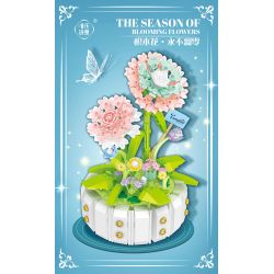 WEILE CHUANGXIANG 2143 non  HOA CẨM CHƯỚNG bộ đồ chơi xếp lắp ráp ghép mô hình Creator Sáng Tạo 510 khối