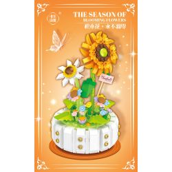 WEILE CHUANGXIANG 2142 non  HOA HƯỚNG DƯƠNG bộ đồ chơi xếp lắp ráp ghép mô hình Creator Sáng Tạo 470 khối