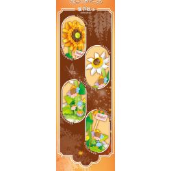 WEILE CHUANGXIANG 2142 non  HOA HƯỚNG DƯƠNG bộ đồ chơi xếp lắp ráp ghép mô hình Creator Sáng Tạo 470 khối