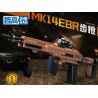 ZHEGAO 918010 non  SÚNG TRƯỜNG MK14EBR bộ đồ chơi xếp lắp ráp ghép mô hình Military Army MK14EBR RIFLE Quân Sự Bộ Đội 481 khối