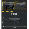 ZHEGAO 918007 non  SÚNG TIỂU LIÊN UMP45 bộ đồ chơi xếp lắp ráp ghép mô hình Military Army UNIVERSAL MACHINE PISTOL 45 Quân Sự Bộ Đội 555 khối