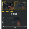 ZHEGAO 918004 non  SÚNG NGẮN MAUSER C96 bộ đồ chơi xếp lắp ráp ghép mô hình Military Army Quân Sự Bộ Đội 535 khối