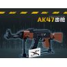 ZHEGAO 918001 non  SÚNG TRƯỜNG AK47 bộ đồ chơi xếp lắp ráp ghép mô hình Military Army AUTOMATIC KALASHNIKOV 1947 RIFLE Quân Sự Bộ Đội 555 khối