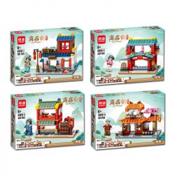 MINGDI LEIBAO K0610 0610 non  PHỐ MUA SẮM PHONG CÁCH CỔ XƯA bộ đồ chơi xếp lắp ráp ghép mô hình SHOP STREET 793 khối