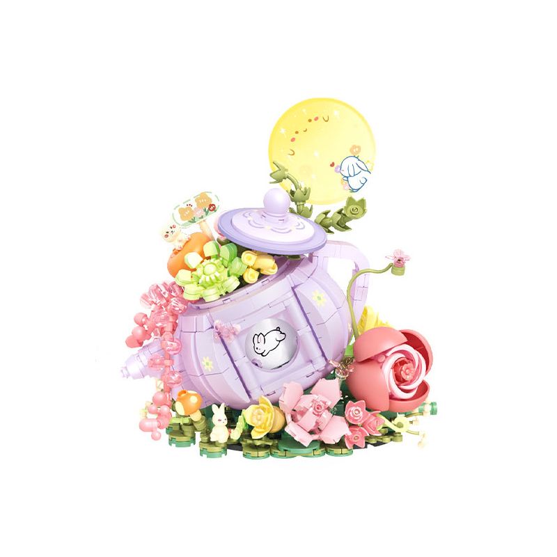 SEMBO 611087 non  TRÀ ĐẠO YUEJIAN bộ đồ chơi xếp lắp ráp ghép mô hình Creator Sáng Tạo 878 khối