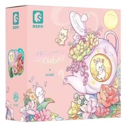 SEMBO 611087 non  TRÀ ĐẠO YUEJIAN bộ đồ chơi xếp lắp ráp ghép mô hình Creator Sáng Tạo 878 khối