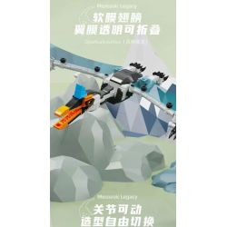 QIZHILE 90090 non  DI TÍCH KỶ NGUYÊN MESOZOI KHỦNG LONG CỔ ĐẠI bộ đồ chơi xếp lắp ráp ghép mô hình MESOZOIC LEGACY