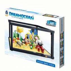 KAI GAO LE BB050 BB008 non  BỂ CÁ bộ đồ chơi xếp lắp ráp ghép mô hình Creator DREAMOCEAN Sáng Tạo 773 khối