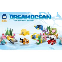 KAI GAO LE BB050 BB008 non  BỂ CÁ bộ đồ chơi xếp lắp ráp ghép mô hình Creator DREAMOCEAN Sáng Tạo 773 khối
