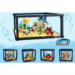 KAI GAO LE BB050 BB008 non  BỂ CÁ bộ đồ chơi xếp lắp ráp ghép mô hình Creator DREAMOCEAN Sáng Tạo 773 khối