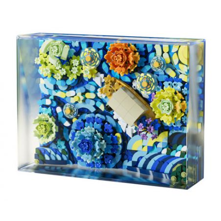 WELLEADZ 3101 non  ĐÊM HOA BẦU TRỜI ĐẦY SAO bộ đồ chơi xếp lắp ráp ghép mô hình Arts & Crafts 922 khối