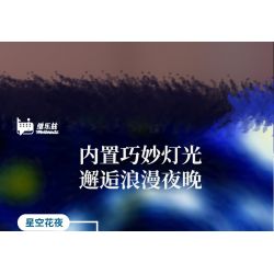 WELLEADZ 3101 non  ĐÊM HOA BẦU TRỜI ĐẦY SAO bộ đồ chơi xếp lắp ráp ghép mô hình Arts & Crafts 922 khối