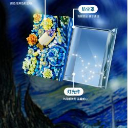 WELLEADZ 3101 non  ĐÊM HOA BẦU TRỜI ĐẦY SAO bộ đồ chơi xếp lắp ráp ghép mô hình Arts & Crafts 922 khối