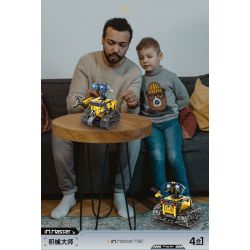 IM.MASTER QIHUI 8053 non  BẬC THẦY VỀ MÁY MÓC ROBOT WALL-E 4IN1 bộ đồ chơi xếp lắp ráp ghép mô hình  Kỹ Thuật Công Nghệ Cao Mô Hình Phương Tiện 672 khối
