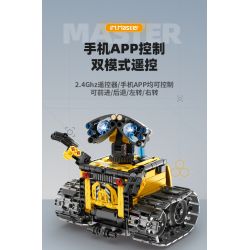IM.MASTER QIHUI 8053 non  BẬC THẦY VỀ MÁY MÓC ROBOT WALL-E 4IN1 bộ đồ chơi xếp lắp ráp ghép mô hình  Kỹ Thuật Công Nghệ Cao Mô Hình Phương Tiện 672 khối
