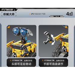 IM.MASTER QIHUI 8053 non  BẬC THẦY VỀ MÁY MÓC ROBOT WALL-E 4IN1 bộ đồ chơi xếp lắp ráp ghép mô hình  Kỹ Thuật Công Nghệ Cao Mô Hình Phương Tiện 672 khối