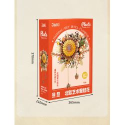 JAKI JK2511 2511 non  TẠP CHÍ THỰC VẬT HOA TREO TƯỜNG NGHỆ THUẬT BẮC ÂU ĐƯỢC BẢO QUẢN bộ đồ chơi xếp lắp ráp ghép mô hình Creator NORDIC ART WALL FLOWER Sáng Tạo