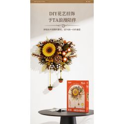 JAKI JK2511 2511 non  TẠP CHÍ THỰC VẬT HOA TREO TƯỜNG NGHỆ THUẬT BẮC ÂU ĐƯỢC BẢO QUẢN bộ đồ chơi xếp lắp ráp ghép mô hình Creator NORDIC ART WALL FLOWER Sáng Tạo