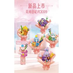 FORANGE FC8309 8309 non  NHẬT KÝ HOA 6 MẪU bộ đồ chơi xếp lắp ráp ghép mô hình Creator Sáng Tạo 773 khối