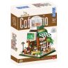 ZHEGAO 612001 non  QUÁN CÀ PHÊ TỰ PHỤC VỤ bộ đồ chơi xếp lắp ráp ghép mô hình Creator COFETERIO Sáng Tạo