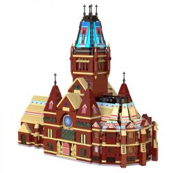 CADA DOUBLEE C66017 66017 non  NHÀ TƯỞNG NIỆM ĐẠI HỌC HARVARD bộ đồ chơi xếp lắp ráp ghép mô hình Creator HARVARD MEMORIAL HALL Sáng Tạo 1411 khối