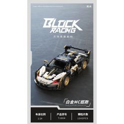 TAKUKI T1004 1004 non  ĐUA XE KHỐI SIÊU MC BẠCH KIM tỷ lệ 1:14 bộ đồ chơi xếp lắp ráp ghép mô hình  Kỹ Thuật Công Nghệ Cao Mô Hình Phương Tiện 1242 khối