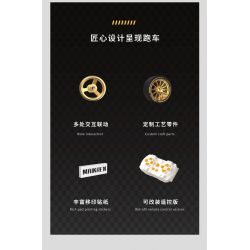 TAKUKI T1004 1004 non  ĐUA XE KHỐI SIÊU MC BẠCH KIM tỷ lệ 1:14 bộ đồ chơi xếp lắp ráp ghép mô hình  Kỹ Thuật Công Nghệ Cao Mô Hình Phương Tiện 1242 khối