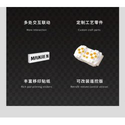 TAKUKI T1004 1004 non  ĐUA XE KHỐI SIÊU MC BẠCH KIM tỷ lệ 1:14 bộ đồ chơi xếp lắp ráp ghép mô hình  Kỹ Thuật Công Nghệ Cao Mô Hình Phương Tiện 1242 khối