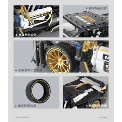 TAKUKI T1004 1004 non  ĐUA XE KHỐI SIÊU MC BẠCH KIM tỷ lệ 1:14 bộ đồ chơi xếp lắp ráp ghép mô hình  Kỹ Thuật Công Nghệ Cao Mô Hình Phương Tiện 1242 khối